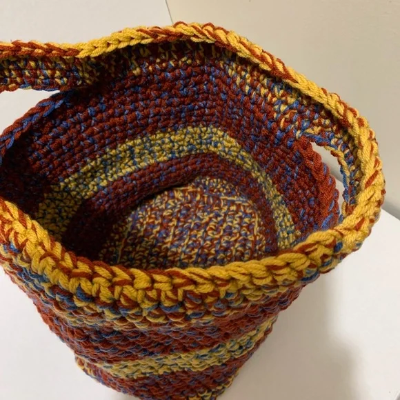 Toy Basket Book Basket Pet Supplies Basket Handmade Crocheted - Picture 5 of 16